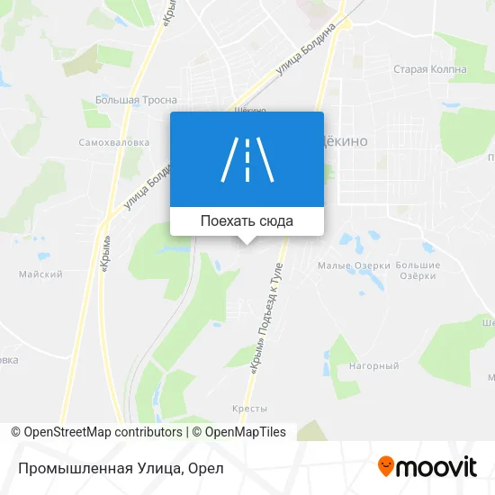 Карта Промышленная Улица