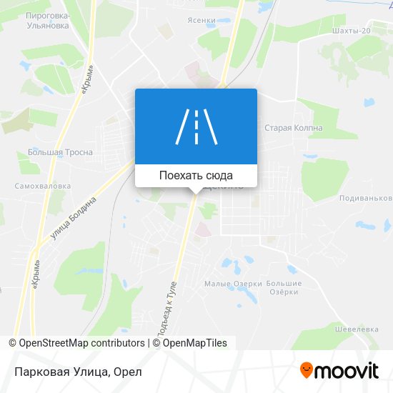 Карта Парковая Улица