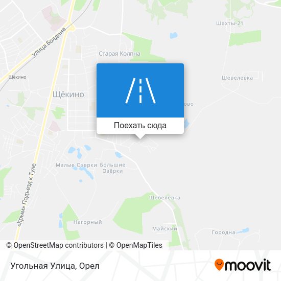 Карта Угольная Улица