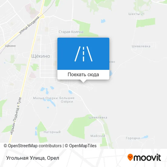 Карта Угольная Улица