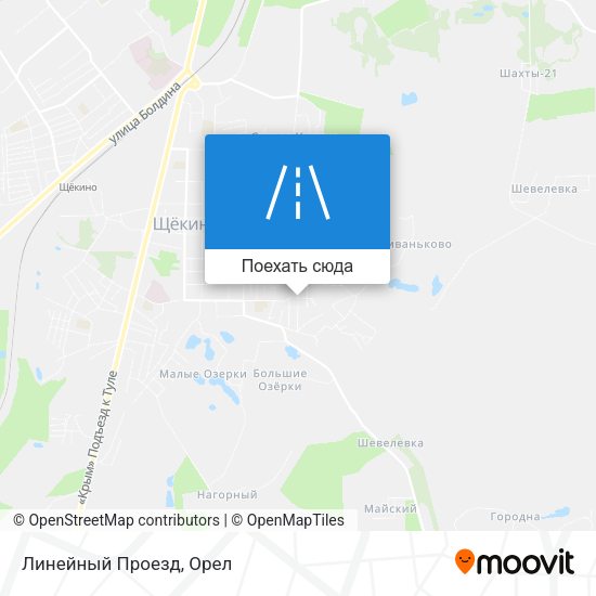 Карта Линейный Проезд