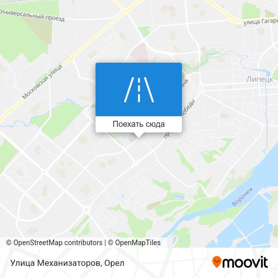 Карта Улица Механизаторов