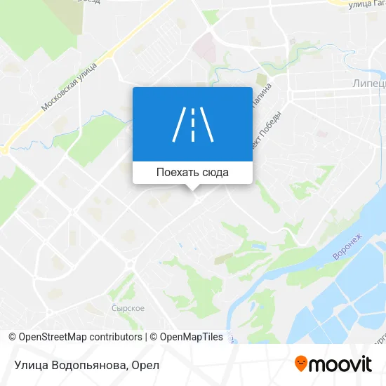 Карта Улица Водопьянова