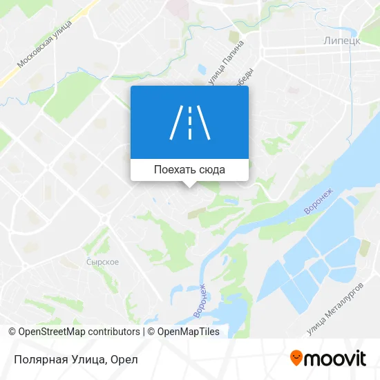 Карта Полярная Улица