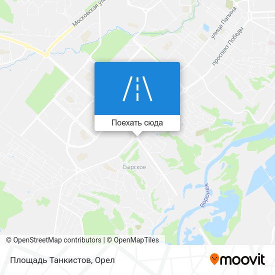 Карта Площадь Танкистов