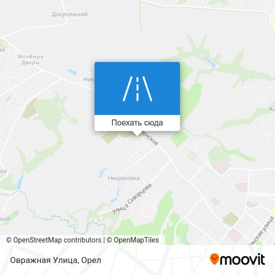 Карта Овражная Улица