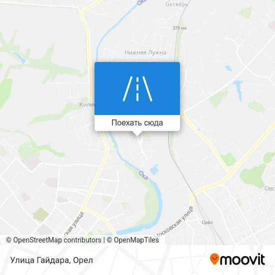 Карта Улица Гайдара