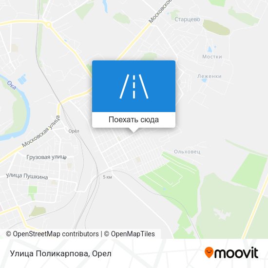 Карта Улица Поликарпова