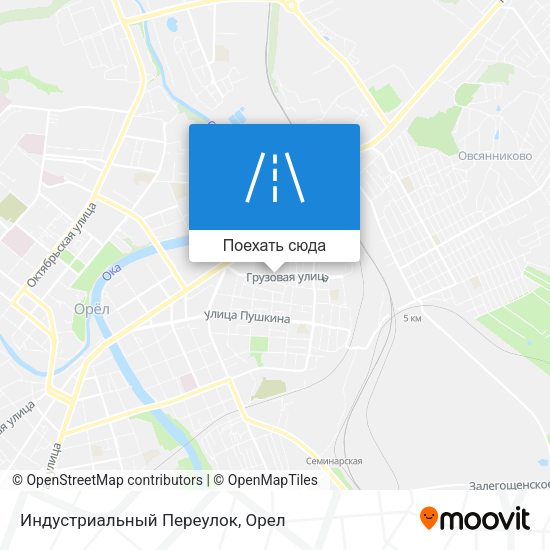 Карта Индустриальный Переулок