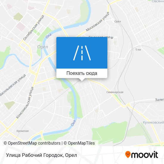 Карта Улица Рабочий Городок