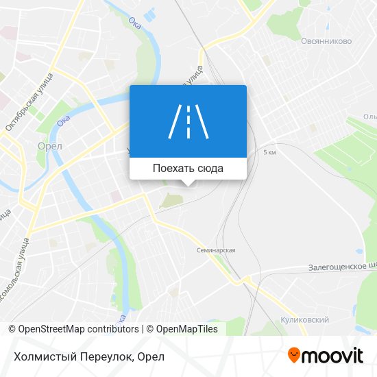 Карта Холмистый Переулок