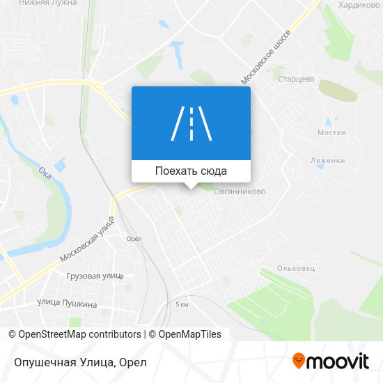 Карта Опушечная Улица