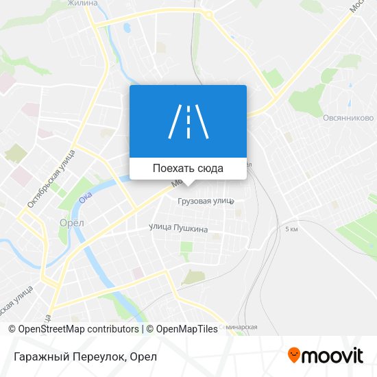 Карта Гаражный Переулок