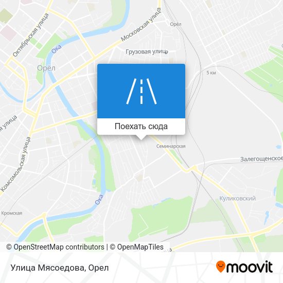 Карта Улица Мясоедова