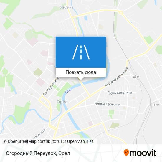 Карта Огородный Переулок
