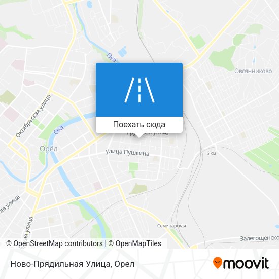 Карта Ново-Прядильная Улица