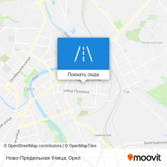 Карта Ново-Прядильная Улица
