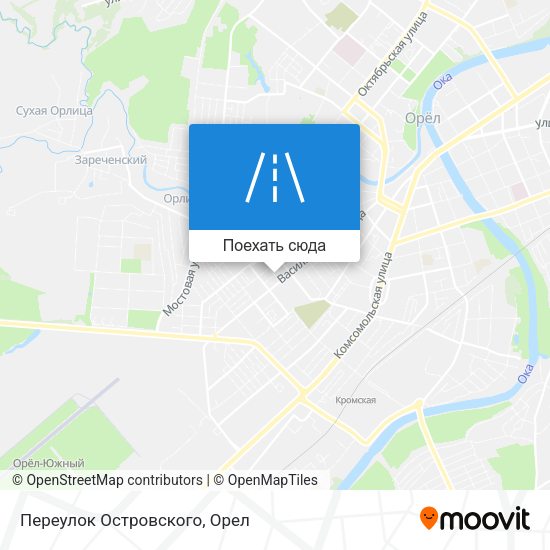 Карта Переулок Островского