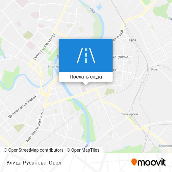 Карта Улица Русанова