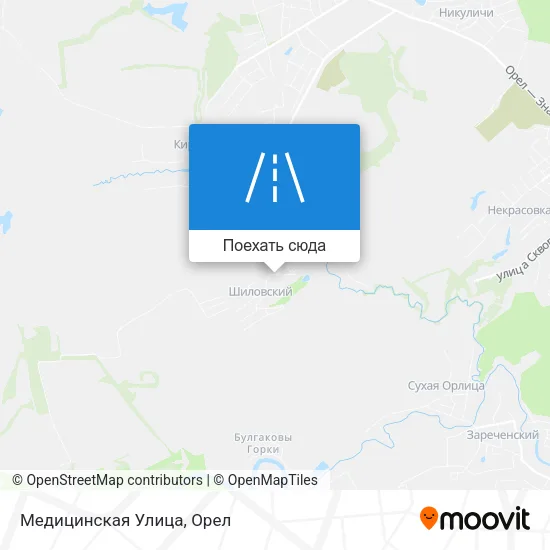 Карта Медицинская Улица