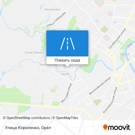 Карта Улица Короленко