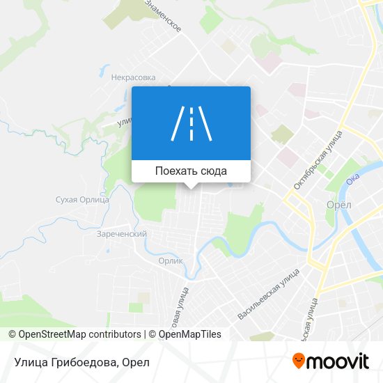 Карта Улица Грибоедова