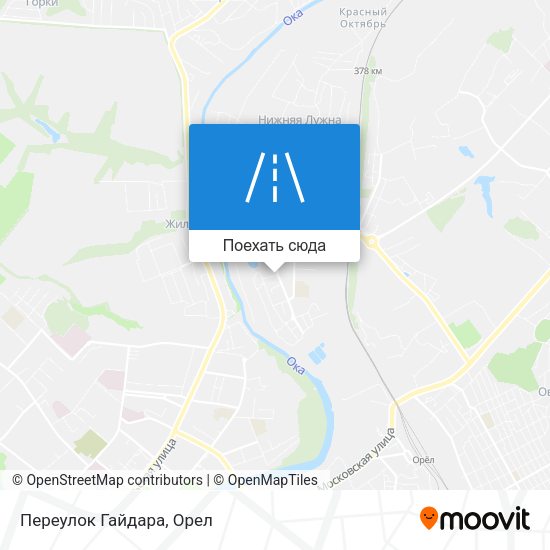 Карта Переулок Гайдара