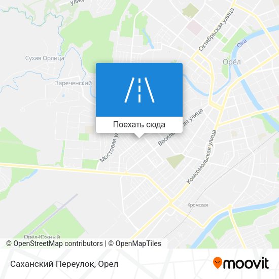 Карта Саханский Переулок