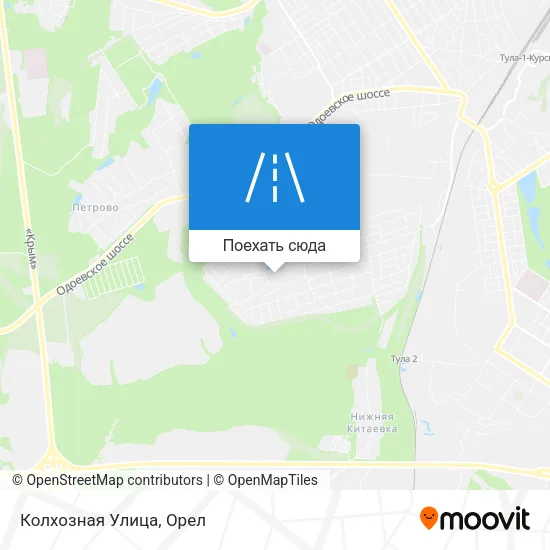 Карта Колхозная Улица