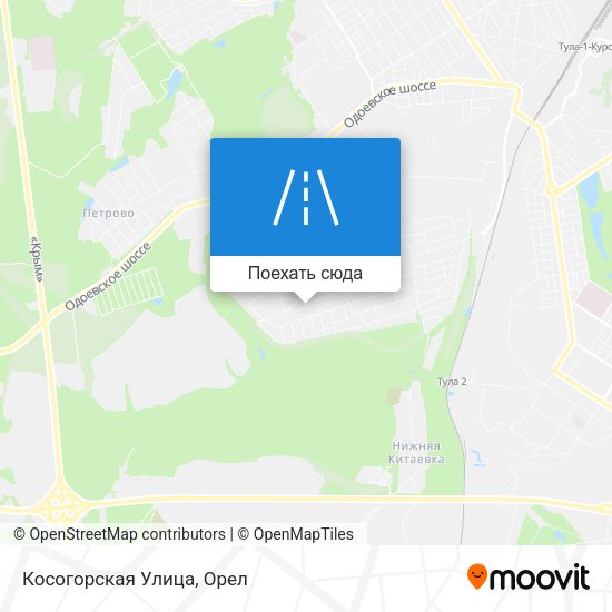 Карта Косогорская Улица