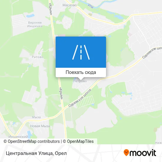 Карта Центральная Улица