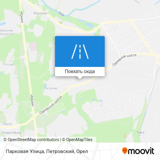 Карта Парковая Улица, Петровский