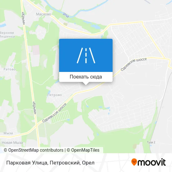 Карта Парковая Улица, Петровский