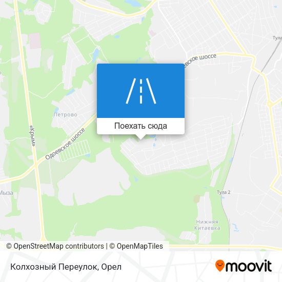 Карта Колхозный Переулок