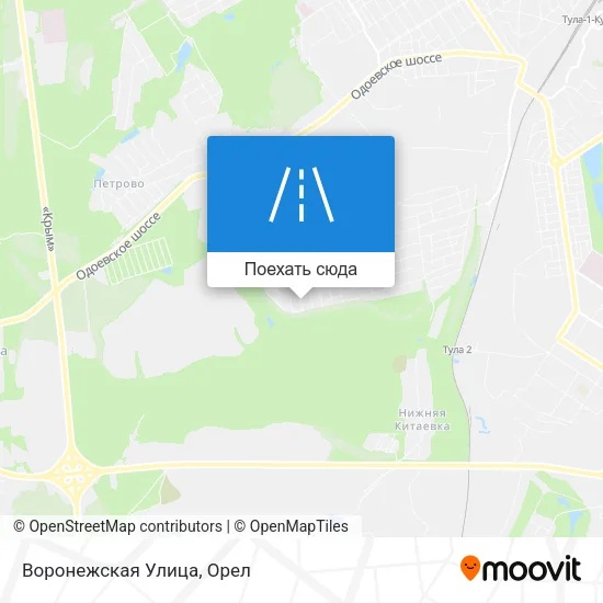 Карта Воронежская Улица