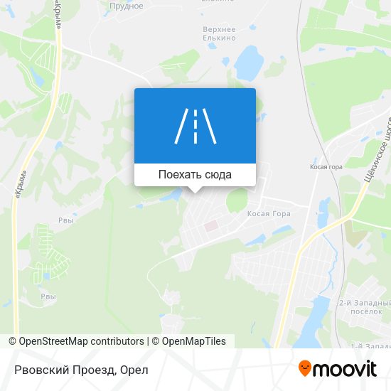 Карта Рвовский Проезд