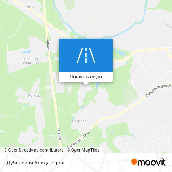 Карта Дубенская Улица