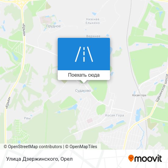 Карта Улица Дзержинского