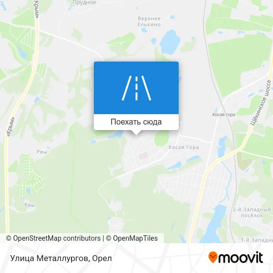 Карта Улица Металлургов