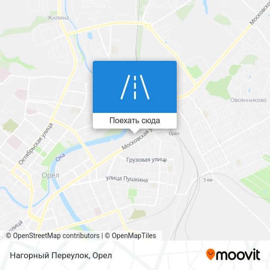 Карта Нагорный Переулок