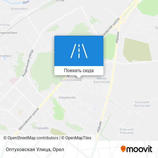 Карта Оптуховская Улица
