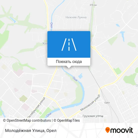 Карта Молодёжная Улица