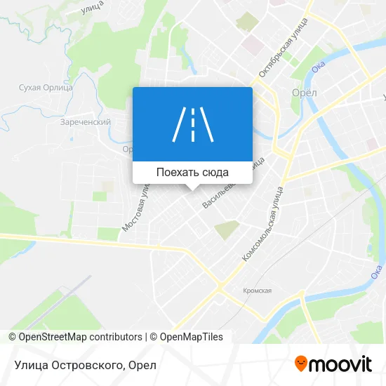 Карта Улица Островского