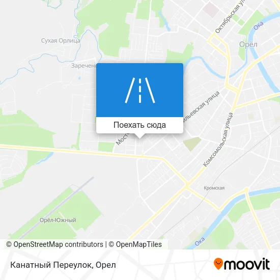 Карта Канатный Переулок