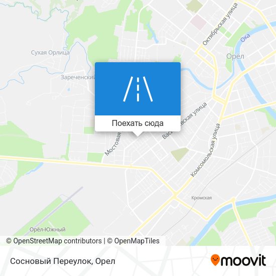 Карта Сосновый Переулок