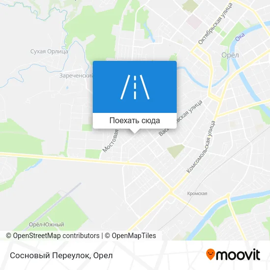 Карта Сосновый Переулок