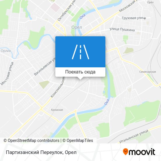 Карта Партизанский Переулок