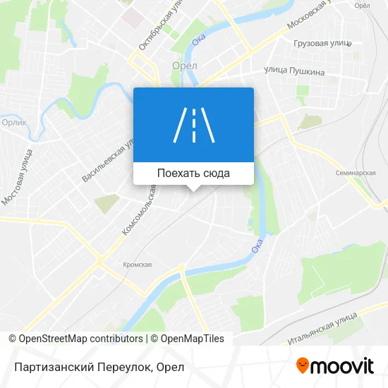 Карта Партизанский Переулок