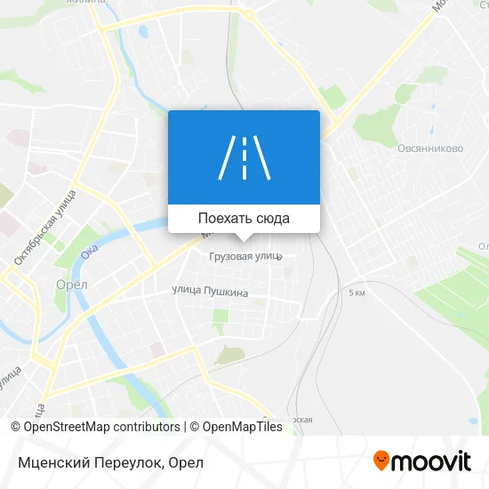 Карта Мценский Переулок