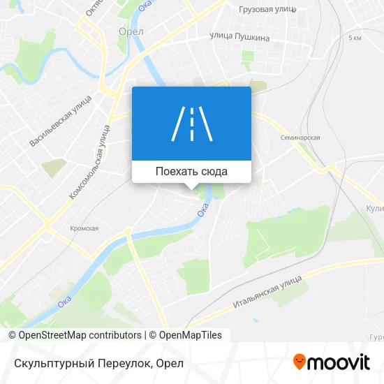 Карта Скульптурный Переулок